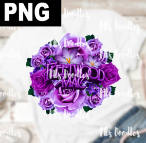 fleetwood mac-purpel floral-png for sublimation