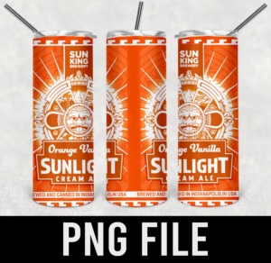 orange vanilla sun light cream ale-PNG DIGITAL DOWNLOAD for sublimation or screens
