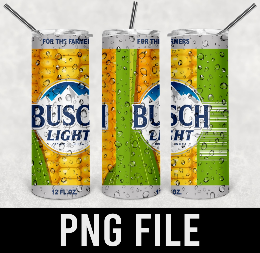 Busch Light For The Farmer Corn Png Digital Download For Sublimation Or Screens Nls Doodles