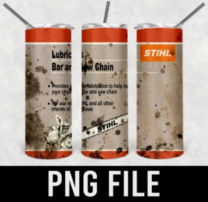STIHL chain saw oil-PNG DIGITAL DOWNLOAD for sublimation or screens