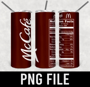 Mccafe-PNG DIGITAL DOWNLOAD for sublimation or screens