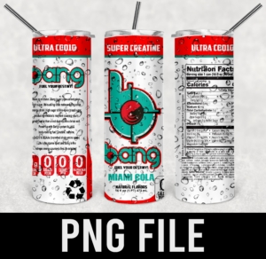 bang miami cola drink-PNG DIGITAL DOWNLOAD for sublimation or screens png