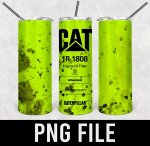 CAT Engine oil filter lim-PNG DIGITAL DOWNLOAD for sublimation or screens