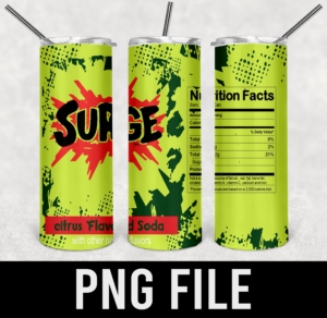 surge soda-PNG DIGITAL DOWNLOAD for sublimation or screens