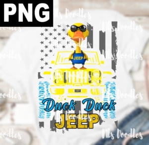 duck duck jeep us flag cute duck-PNG DIGITAL DOWNLOAD for sublimation or screens