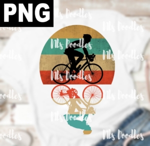 cycling vintage-PNG DIGITAL DOWNLOAD for sublimation or screens