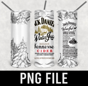 Jack daniels winter jack tessesse cider-PNG DIGITAL DOWNLOAD for sublimation or screens