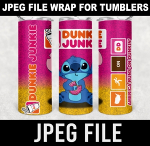 dunkie junke stitch- jpeg DIGITAL DOWNLOAD for sublimation or screens
