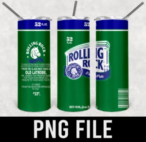 rolling rock beer-PNG DIGITAL DOWNLOAD for sublimation or screens
