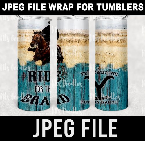 Yellowstone-ride for the brand-leopard blue wood-jpeg DIGITAL DOWNLOAD for sublimation or screens