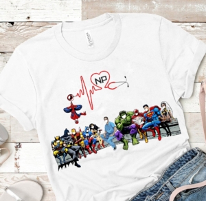 Male Nurse with super heros