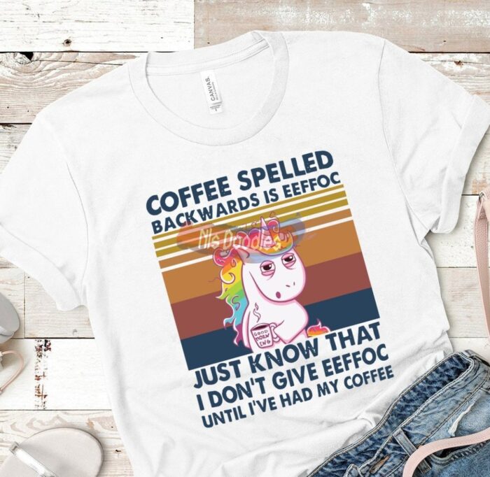 Coffee Spelled Backwards-Png Digital Download For Sublimation Or Screens Design