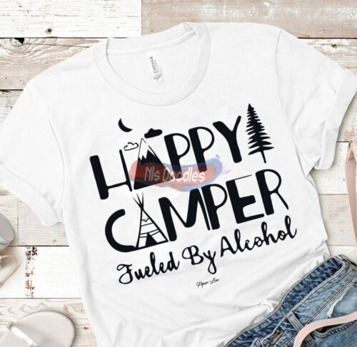 Happy Camper Fueled By Alcohol Design