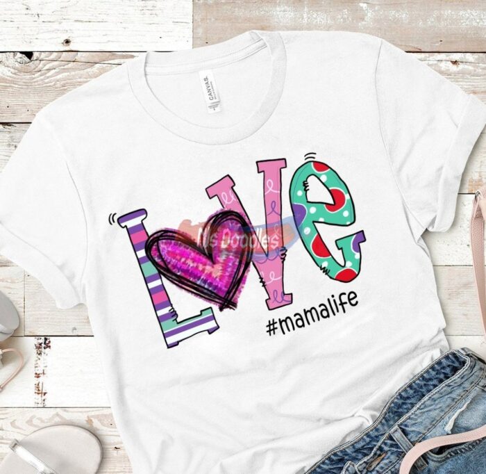 Love-Mama/nana/grammy/mim/-Png Digital Download For Sublimation Or Screens Design