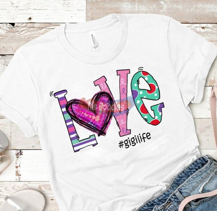 Love-Mama/nana/grammy/mim/-Png Digital Download For Sublimation Or Screens Design