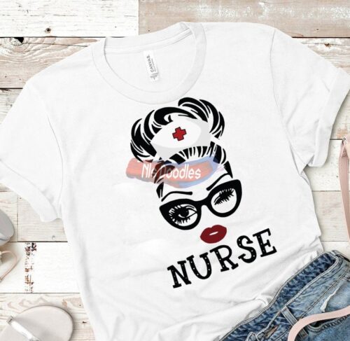 Nurse Buns-Svg-Png Digital Download For Sublimation Or Screens Design