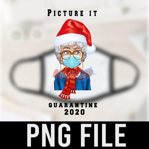 Picture It Quarantine 2020-Png Digital Download For Sublimation Or Screens Design