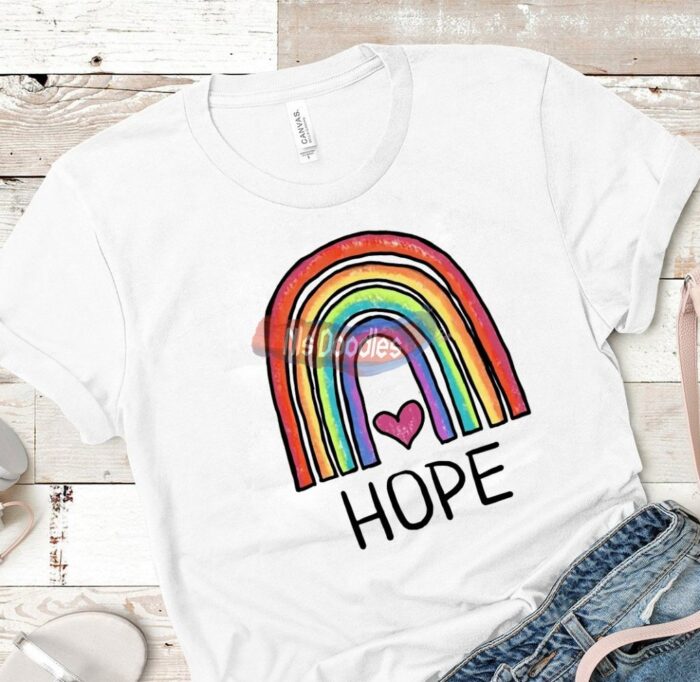 Rainbow-Hope-Png Digital Download For Sublimation Or Screens Design