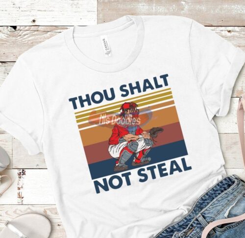 Thou Shalt Not Steal- Vintage-Png Digital Download For Sublimation Or Screens Design