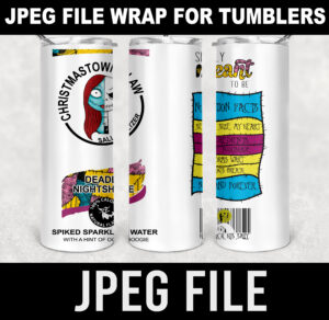 Christmastown-jack and sally-drink -facts-jpeg- DIGITAL DOWNLOAD for sublimation