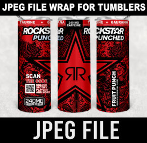 rockstar punched-fruit punch-energy drink- label-jpeg DIGITAL DOWNLOAD for sublimation or screens