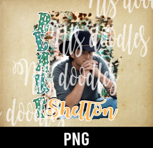 blake shelton-leopard-country-PNG DIGITAL DOWNLOAD for sublimation or screens