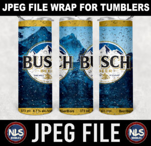 busch beer-brewed in canada-20oz tumbler-jpeg- DIGITAL DOWNLOAD for sublimation and waterslide