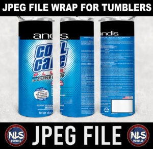 andis cool care plus-20oz tumbler wrap-jpeg- DIGITAL DOWNLOAD for sublimation and waterslide