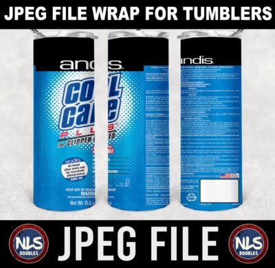 andis cool care plus-20oz tumbler wrap-jpeg- DIGITAL DOWNLOAD for sublimation and waterslide