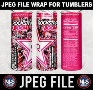 rockstar boom-whipped strawberry-energy drink- label-jpeg DIGITAL DOWNLOAD for sublimation or screens