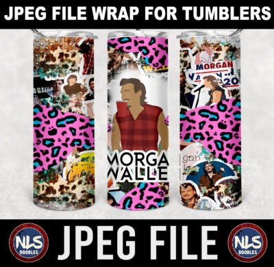 morgan wallen stickers-20oz tumbler pink leopard-jpeg- DIGITAL DOWNLOAD for sublimation and waterslide