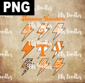 tennessee volunteers-football- flash sign-PNG DIGITAL DOWNLOAD for sublimation or screens