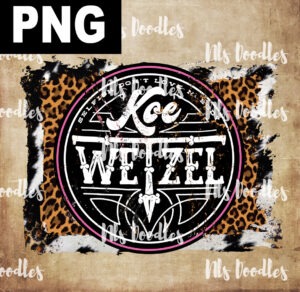 koe wetzel - round leopard and cowhide -PNG DIGITAL DOWNLOAD for sublimation or screens
