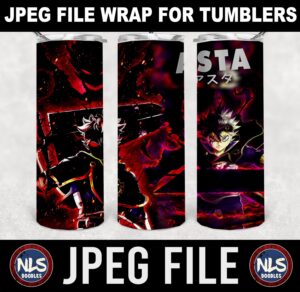 asta -Black Clover rage-jpeg- DIGITAL DOWNLOAD for sublimation