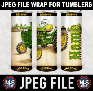 john deere vintage tractor-20oz tumbler wrap-jpeg- DIGITAL DOWNLOAD for sublimation and waterslide