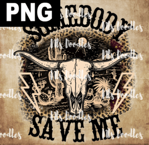 somebody save me jelly leopard PNG File DIGITAL DOWNLOAD for sublimation or screens
