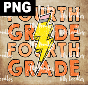 fourth grade pen-PNG File DIGITAL DOWNLOAD for sublimation or screens