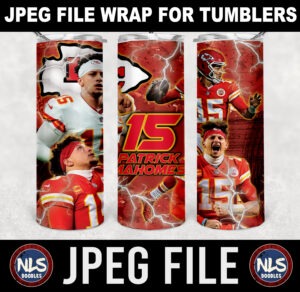 Patrick Mahomes wallpaper-Kansas City Chiefs -PNG File DIGITAL DOWNLOAD for sublimation or screens