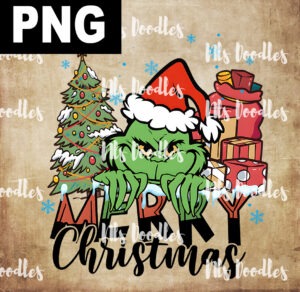 merry christmas grinch-PNG File DIGITAL DOWNLOAD for sublimation or screens