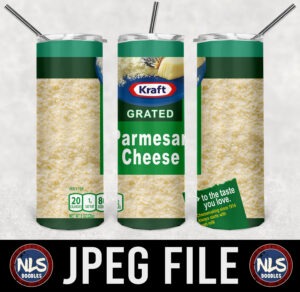 Kraft Grated Parmesan Cheese-label -PNG File DIGITAL DOWNLOAD for sublimation or screens