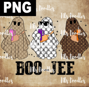 boo jee ghosts-PNG DIGITAL DOWNLOAD for sublimation or screens