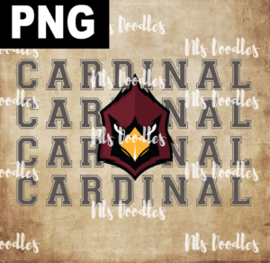 cardinals repeated -PNG DIGITAL DOWNLOAD for sublimation or screens