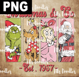 chirstmas co 1957-PNG DIGITAL DOWNLOAD for sublimation or screens