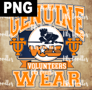 genuine vols wear-PNG DIGITAL DOWNLOAD for sublimation or screens