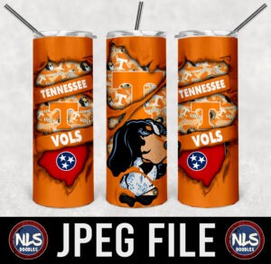 Tennessee vols ripped tumbler -PNG File DIGITAL DOWNLOAD for sublimation or screens
