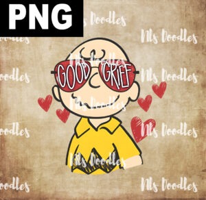 good grief charlie brown valentine-PNG File DIGITAL DOWNLOAD for sublimation or screens