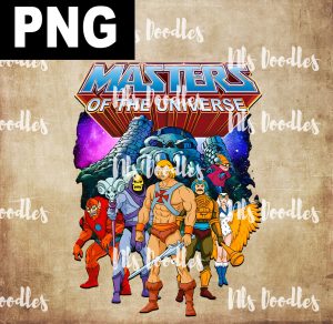 master of the universe -vintage show cartoon-PNG File DIGITAL DOWNLOAD for sublimation or screens