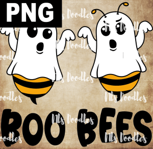 BOO BEES  PNG DIGITAL DOWNLOAD for sublimation or screens