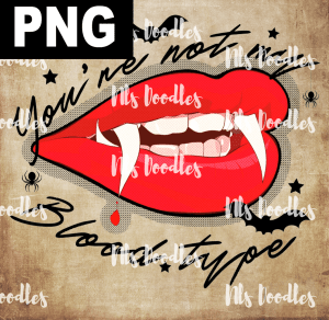 Blood Type  PNG DIGITAL DOWNLOAD for sublimation or screens