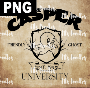 CASPER UNIVERSITY  PNG DIGITAL DOWNLOAD for sublimation or screens
